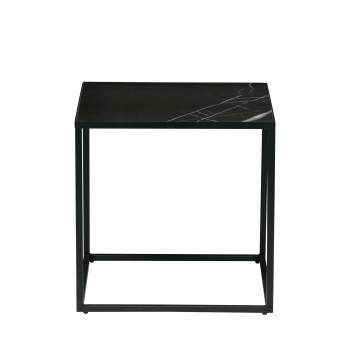 Side - Table basse en porcelaine et métal 45x45cm
