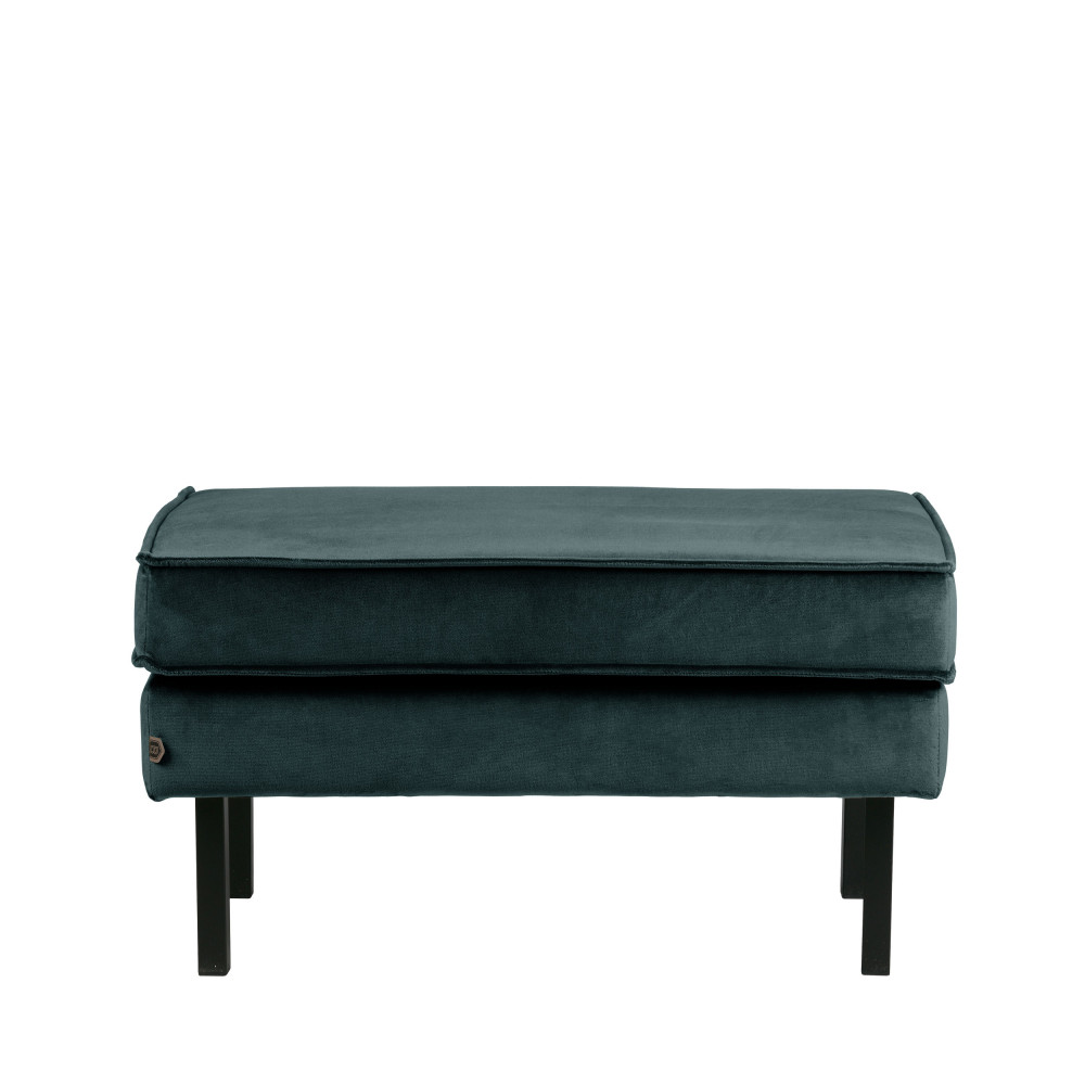 Bronco - Repose-pieds en velours - Couleur - Bleu Canard