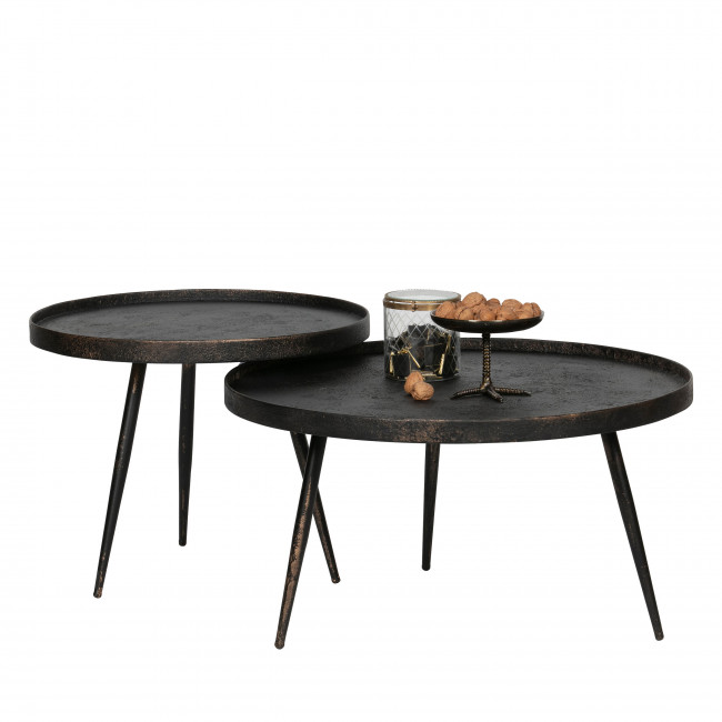 Bounds - Table basse ronde en bois Ø76cm