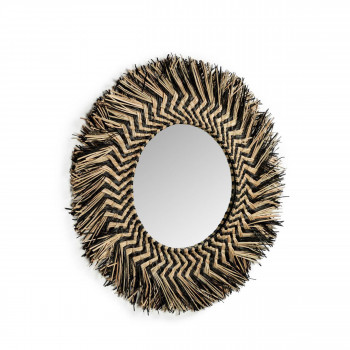 Dehesas - Miroir rond en fibres naturelles Ø60cm