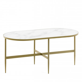 Bergondo - Table d'appoint ovale 100x50cm