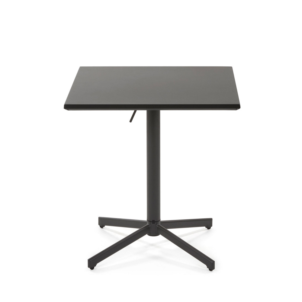 Yinin Table de bistrot pliable en métal 70x70cm Drawer