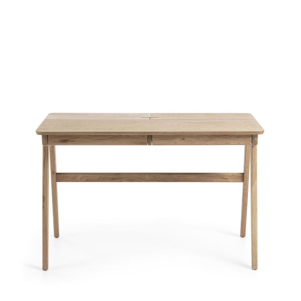 Samuedo - Bureau en bois 120x65cm - Couleur - Naturel