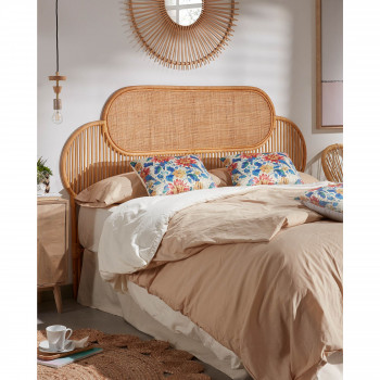 Lalita - Tête de lit en cannage 170cm - Noir