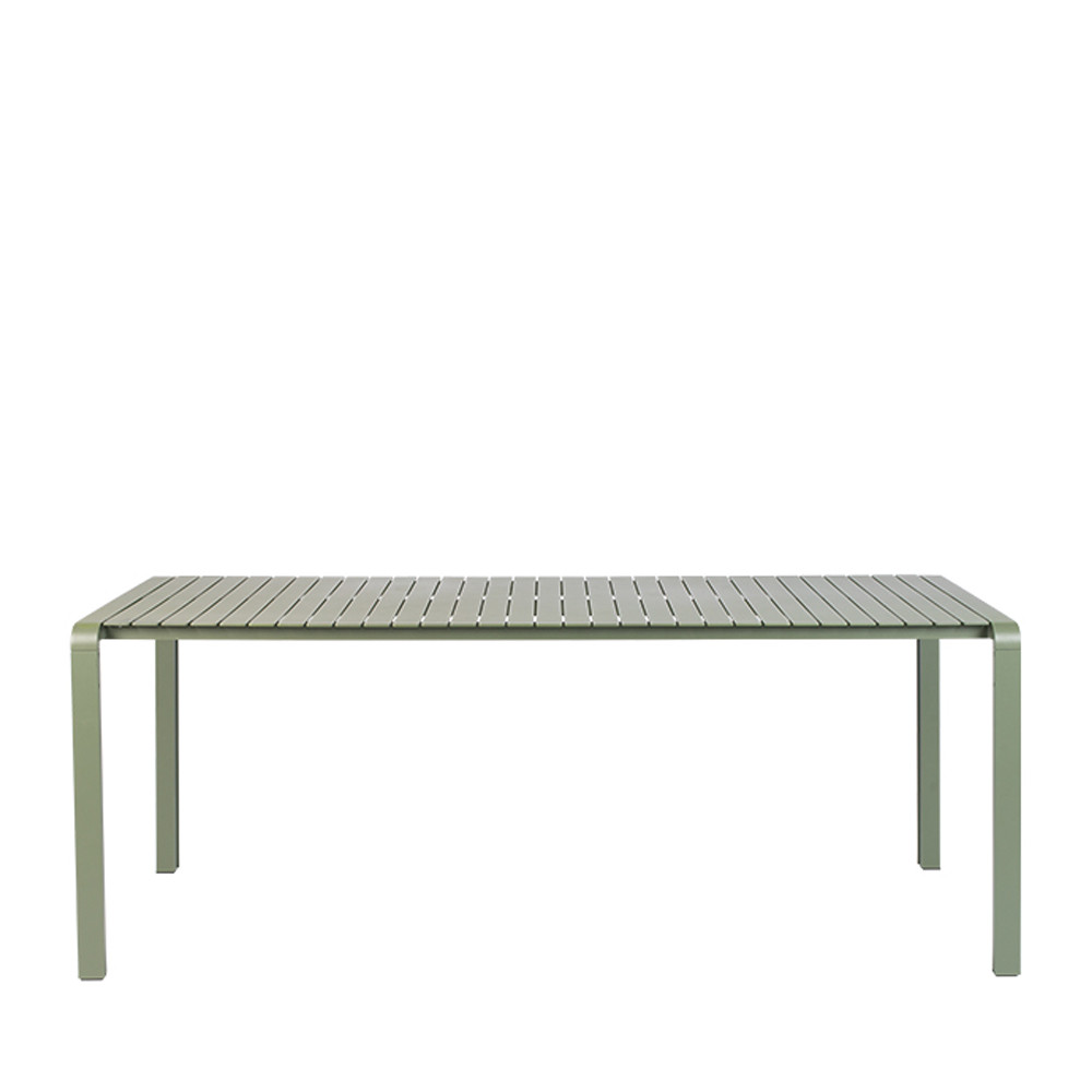 Vondel - Table de jardin en métal 214x97cm - Couleur - Vert de gris