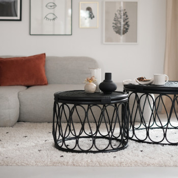 Padma - 2 tables basses en rotin