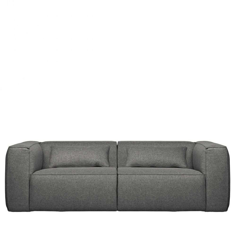 Bean - Canapé 4 places en tissu - Couleur - Gris