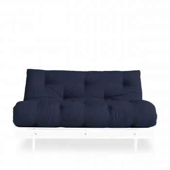 Roots - Canapé convertible en bois blanc et tissu