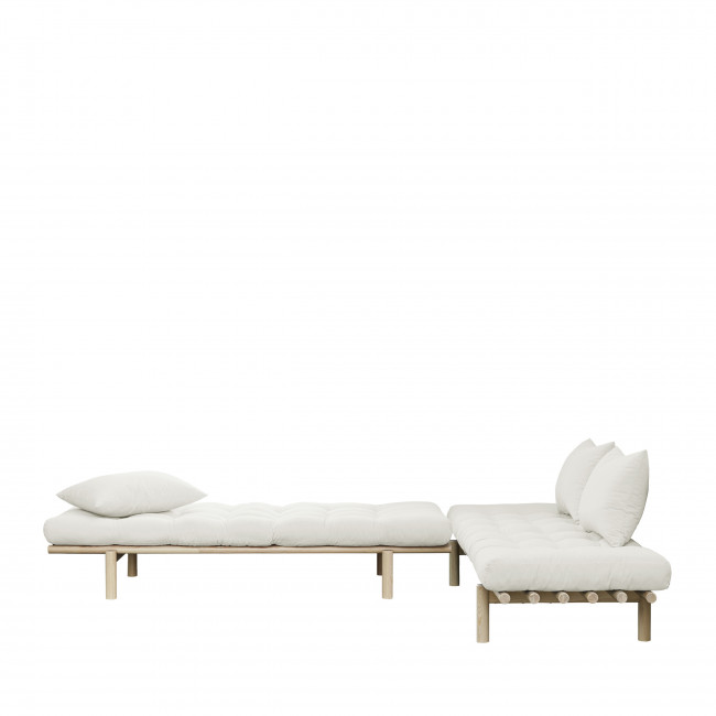 Pace - Daybed en bois naturel et tissu