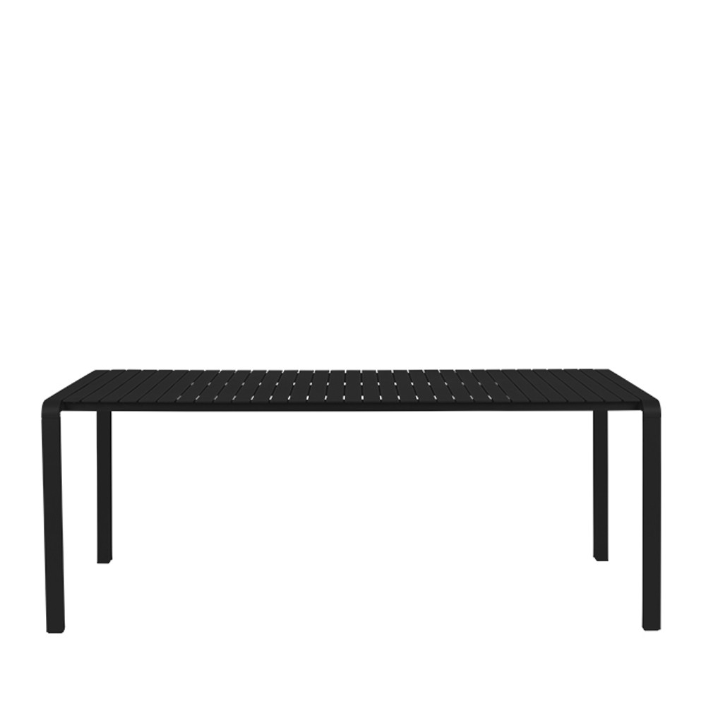 Vondel - Table de jardin en métal 214x97cm - Couleur - Noir