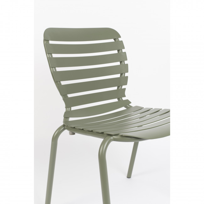 Vondel - 2 chaises de jardin en métal