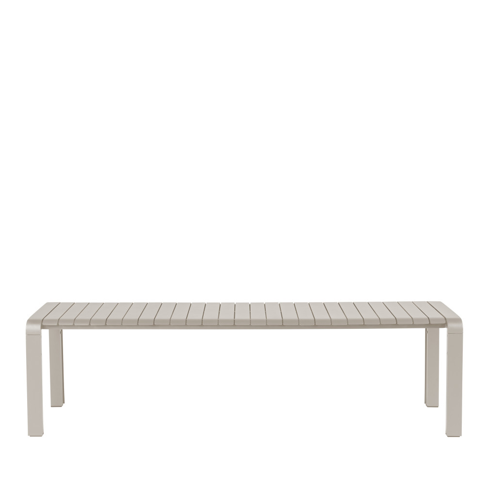 Vondel - Banc de jardin en métal 175x45cm - Couleur - Beige