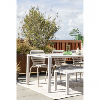 Festnight Chaise de Jardin avec Tabouret Chaise de Patio en Résine tressée Marron 
