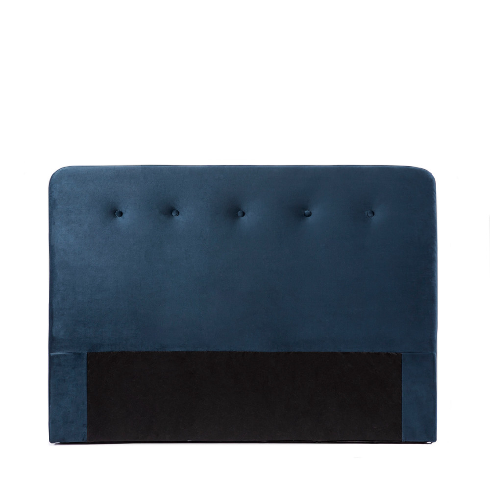 Otello - Tête de lit en velours 150 cm - Couleur - Bleu marine