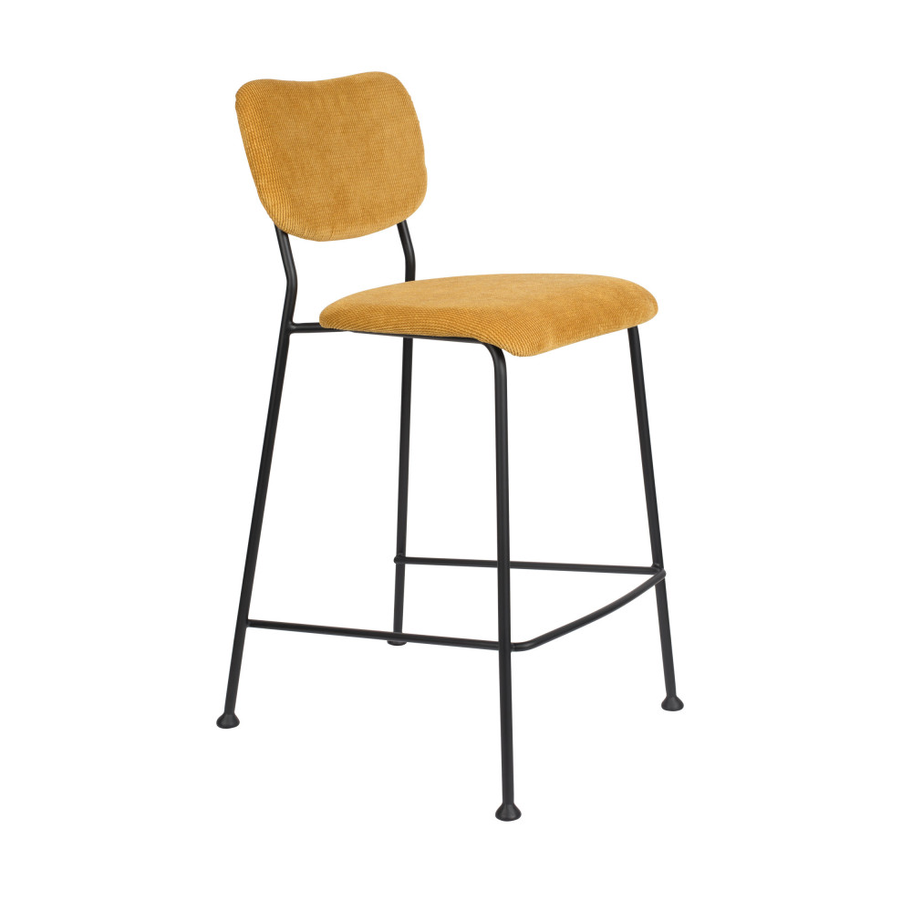 Lot de 2 Chaises Hautes Design Brit Zuiver Fauteuil de Bar Pétrole en  Velours 54x57x91,5cm