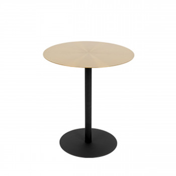 Snow - Table basse ronde en métal brossé ø40cm