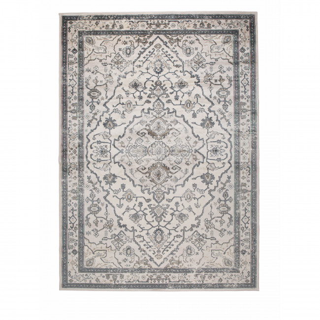 Trijntje - Tapis vintage gris et beige