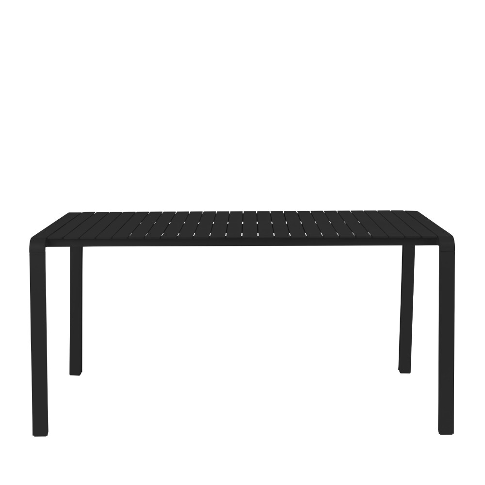 Vondel - Table à manger de jardin en métal 168x87cm - Couleur - Noir