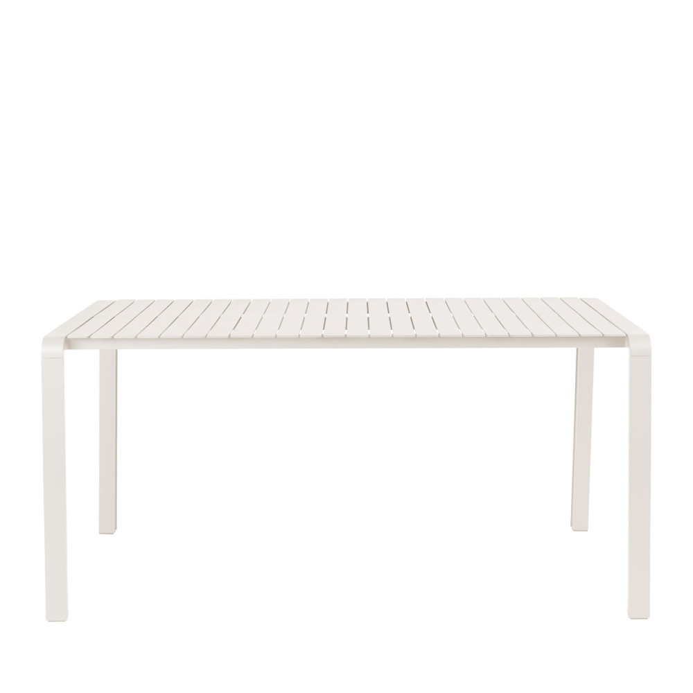 Vondel - Table à manger de jardin en métal 168x87cm - Couleur - Beige