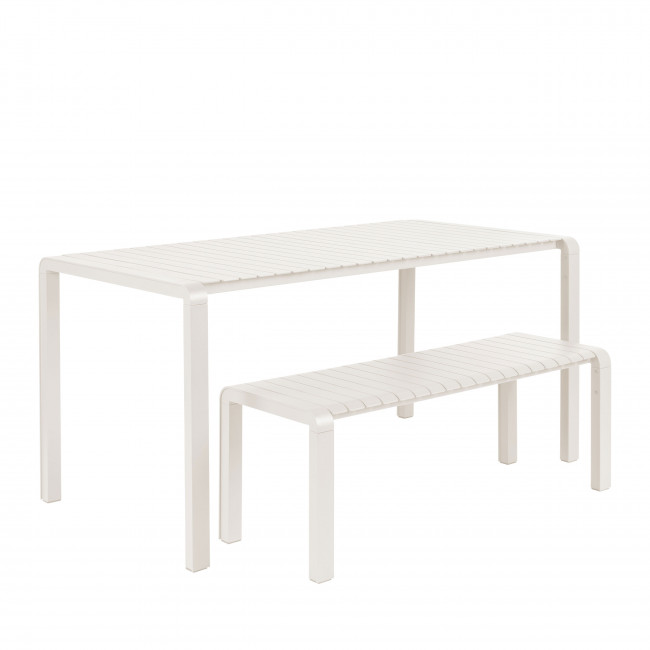 Vondel - Table à manger de jardin en métal 168,5x87cm
