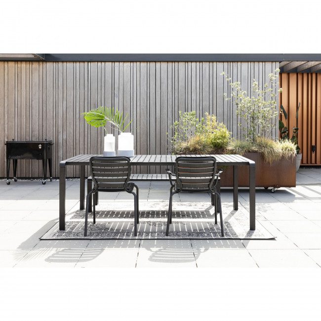 Vondel - Table à manger de jardin en métal 168,5x87cm