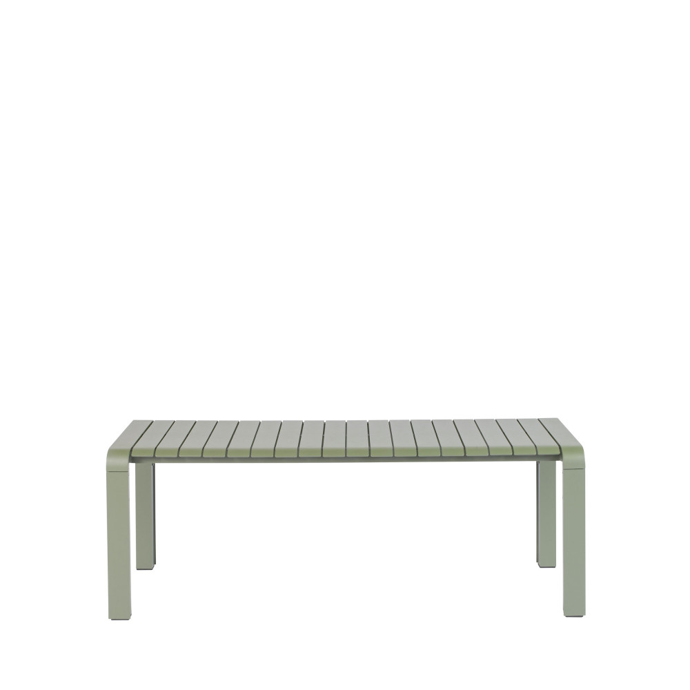 Vondel - Banc de jardin en métal 129,5x45cm - Couleur - Vert de gris