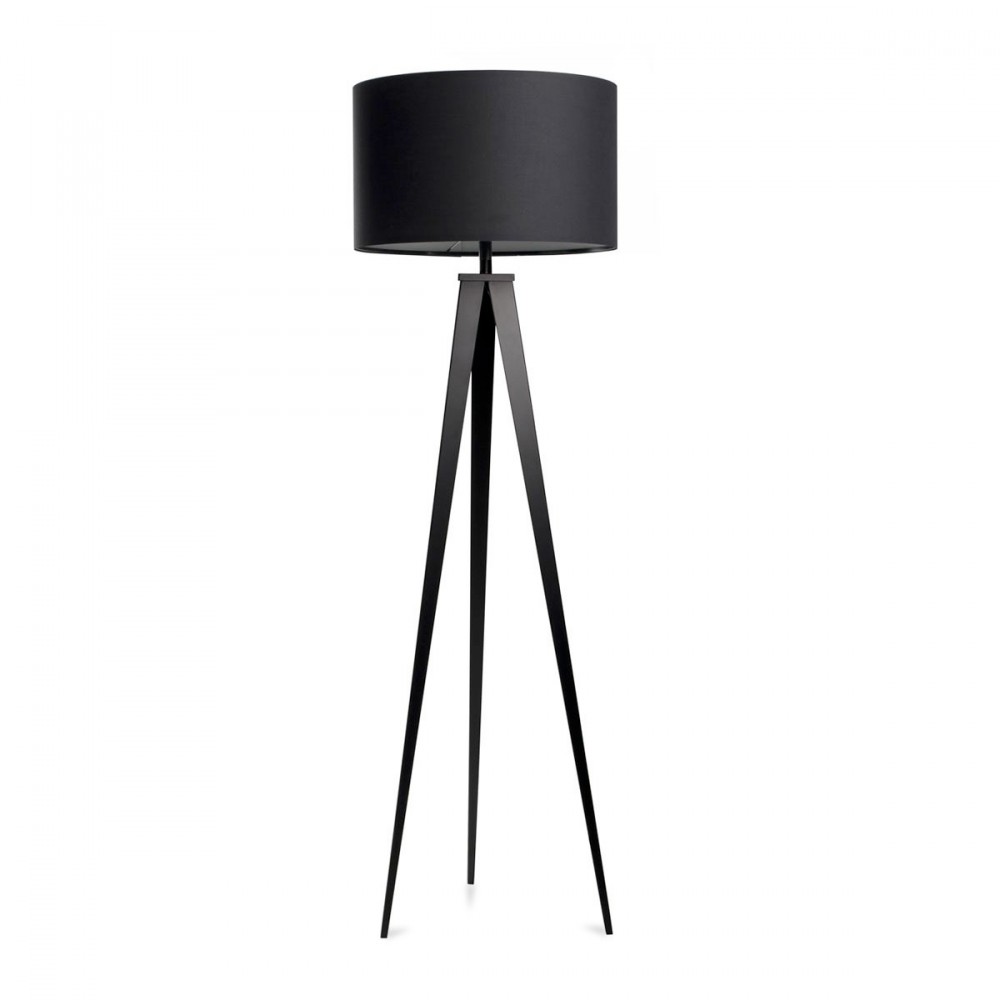 Lampe trépied noir ou blanc Tripod Métal Zuiver Lampadaire trépied en métal noir et bronze hauteur 124cm