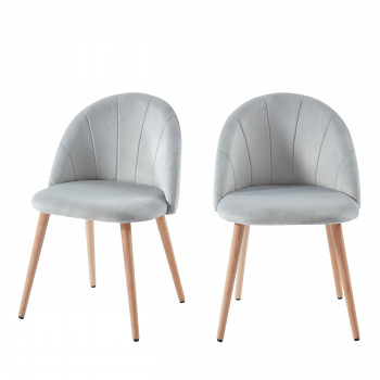 Roandola - 2 chaises en velours