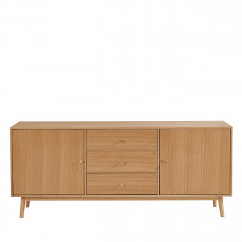 Grude - Buffet vintage 2 portes 3 tiroirs en bois
