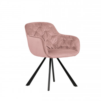 Chaise en velours Elaine