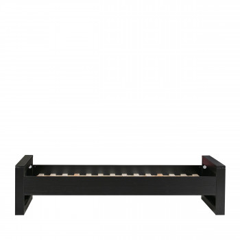 Lit 1 place en bois gris fsc 90x200 Denis