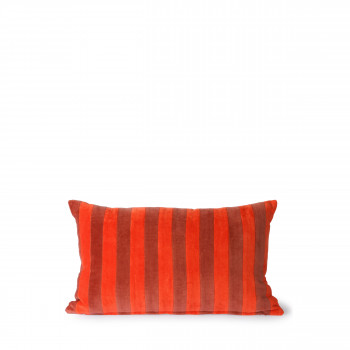 Shawell - Coussin en velours à rayures 30x50cm