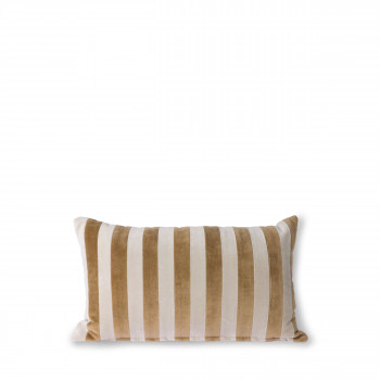 Shawell - Coussin en velours à rayures 30x50cm