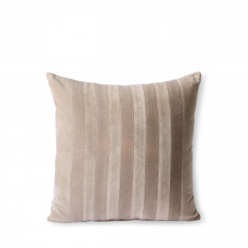 Shawell - Coussin en velours à rayures 45x45cm