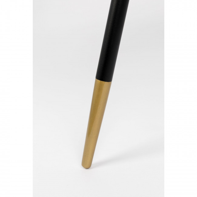 Denise - Table basse ronde en métal et bois ø61cm