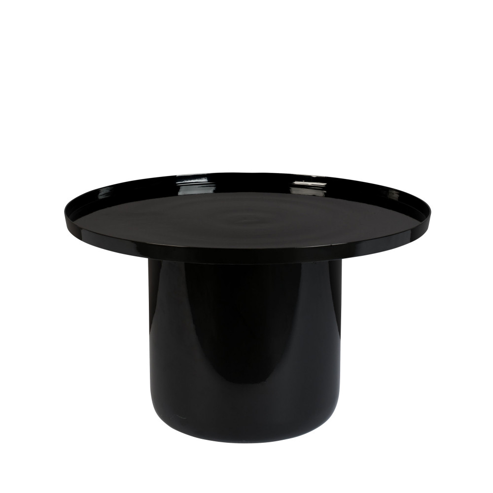 shiny bomb - table basse en métal ø67cm - couleur - noir