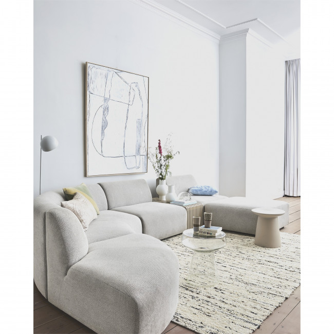 Slegge - Tapis écru inspiration berbère en laine