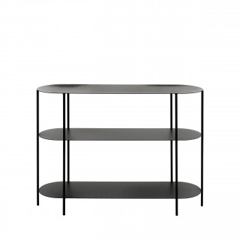 Gwen - Console 3 plateaux en métal 100cm