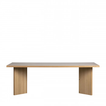 Angle - Table à manger en bois 90x220cm