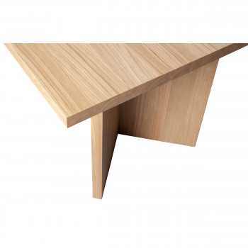 Angle - Table à manger en bois 90x220cm