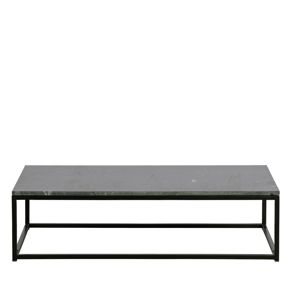 mellow - table basse en métal et marbre 120x60cm - couleur - noir