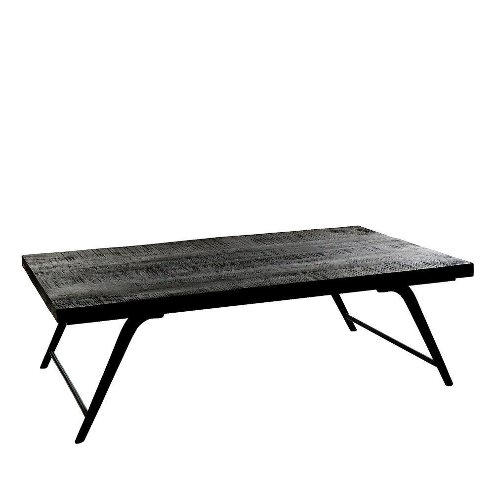 Ohio - Table basse en bois 125x75cm - Couleur - Noir