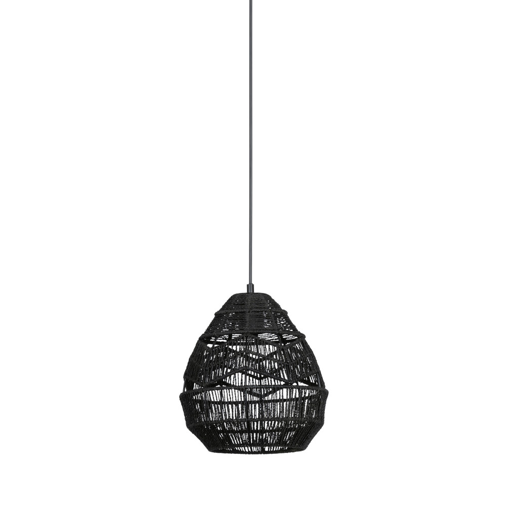 adelaide - suspension en corde ø25cm - couleur - noir