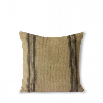Veele - Coussin en lin rayé 45x45cm