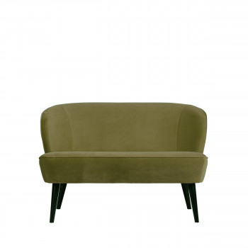 Banquette 2 places velours Sara