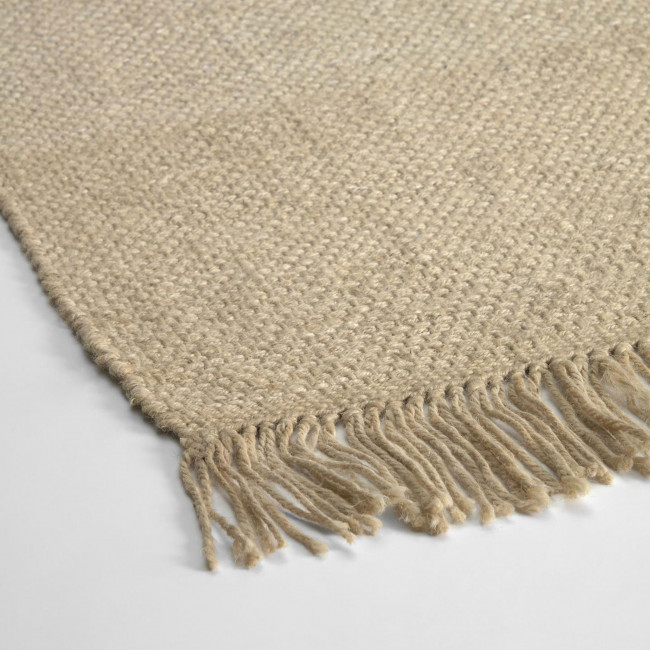Tapis à franges en fibres naturelles Kave Home SIRIA Drawer