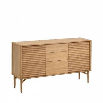 Lenon - Buffet 2 portes 3 tiroirs en bois