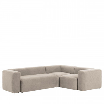 Blok - Canapé d'angle droit en tissu