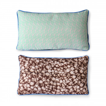 Borger - Coussin 2 faces à motifs floraux 35x60cm