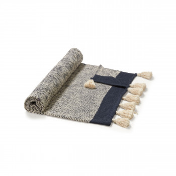 Ginnie - Plaid bicolore en coton 130x170cm